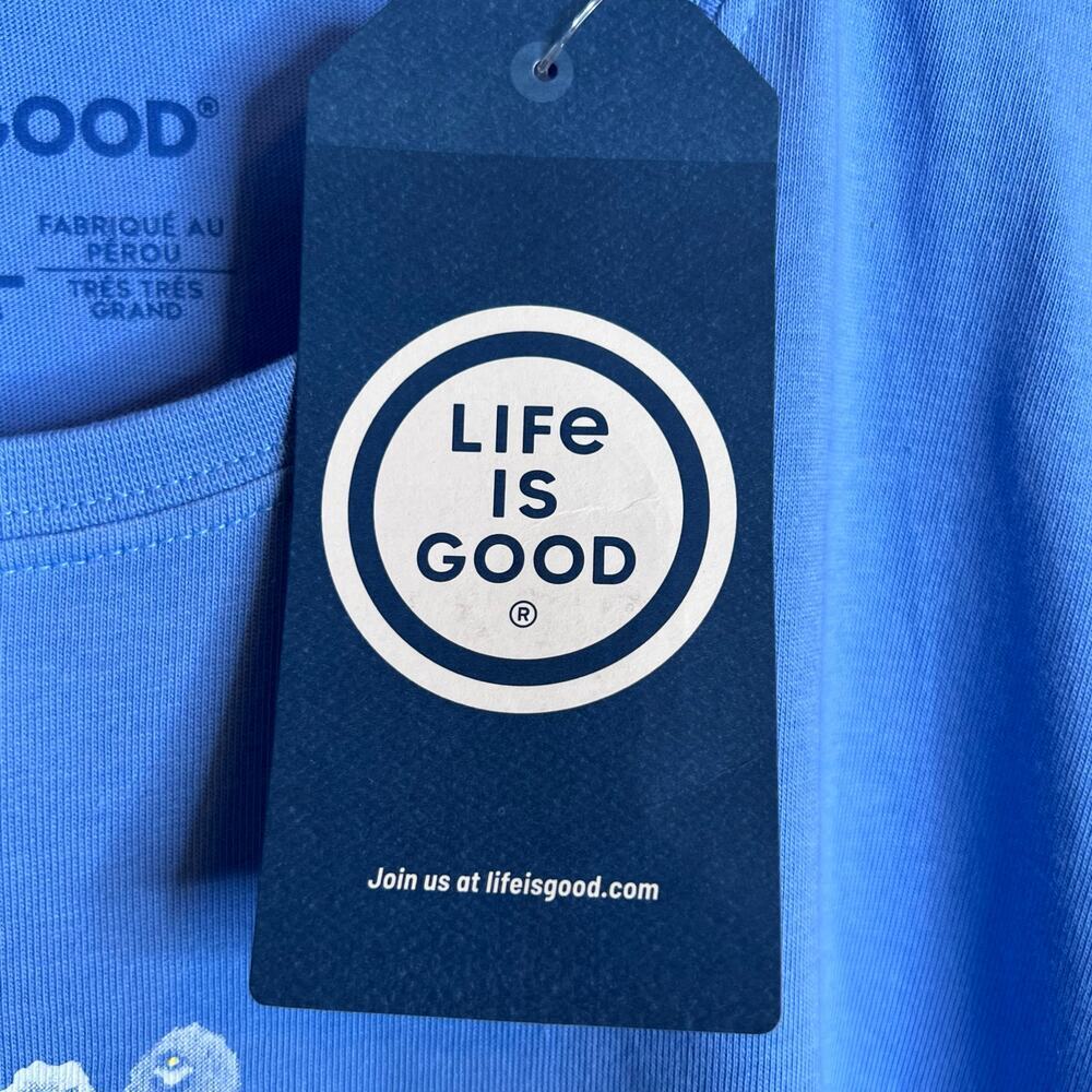 LIFE IS GOOD 100% Cotton Graphic Tee In Watercolor Daisy Women’s XXL - Picture 7 of 9
